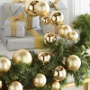 Garlands^RAZ Gold Ball Garland, 4'