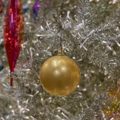 Mardi Gras^Farrisilk Gold Candy Apple Ball Ornament, 6"