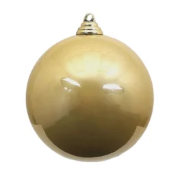 Mardi Gras^Farrisilk Gold Candy Apple Ball Ornament, 8"