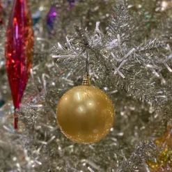 Mardi Gras^Farrisilk Gold Candy Apple Ball Ornament, 8"