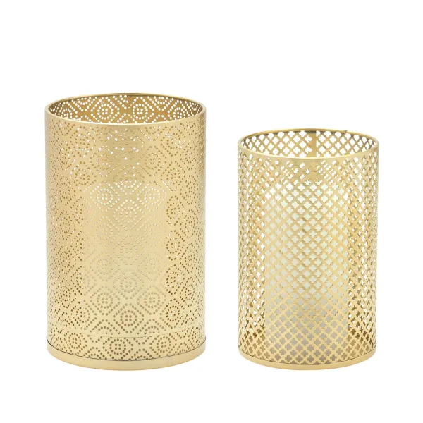 Table Decor^Melrose Gold Filigree Candle Holder, Gold