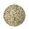 Happy New Year^Regency Gold Glamour Sequin Ball Ornament