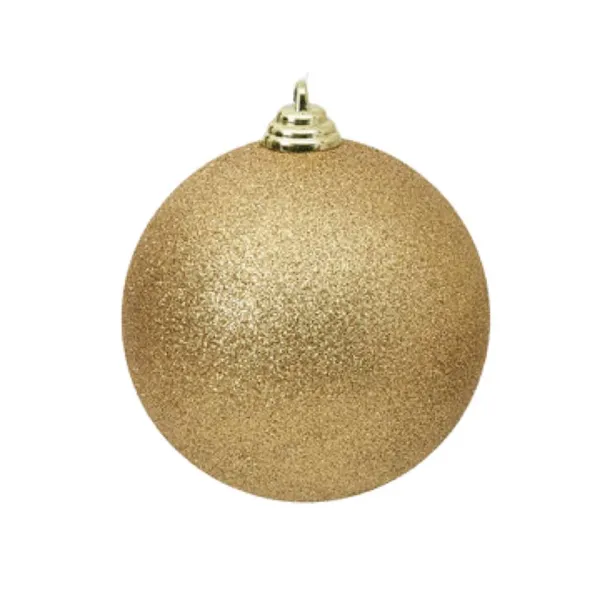 Ball Ornaments^Farrisilk Gold Glitter Ball Ornament, 8"