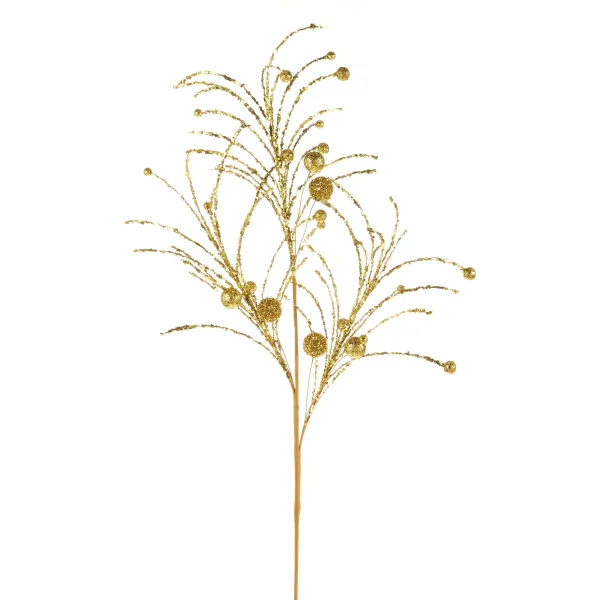 Floral^RAZ Gold Glitter Ball Spray