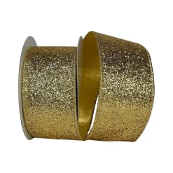 Ribbon^Farrisilk Gold Glitter Magic Ribbon, 2.5"X10Yd