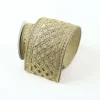 Ribbon^Farrisilk Gold Jewel Lattice Ribbon, 4" X 5Yd