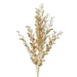 Sprays^Regency Gold Painted Glitter Boxwood Spray, 23"