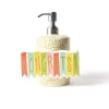 Kitchen & Dining^Happy Everything Gold Small Dot Mini Cylinder Soap Pump By !
