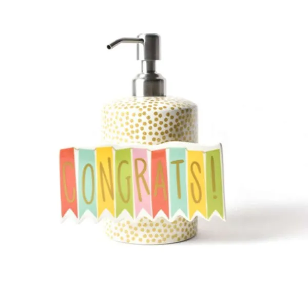 Kitchen & Dining^Happy Everything Gold Small Dot Mini Cylinder Soap Pump By !