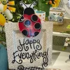 Kitchen & Dining^Happy Everything Gold Small Dot Square Mini Entertaining Platter By !
