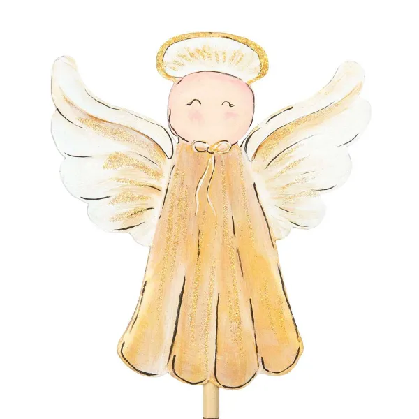 Table Decor^The Round Top Collection Golden Angel Finial