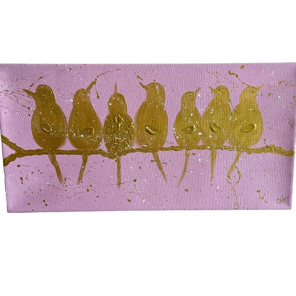 Wedding Showers^CYTA Art Golden Birds Art