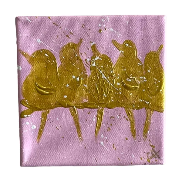 Spring^CYTA Art Golden Birds Art, Mini