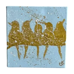Celebrate Baby^CYTA Art Golden Birds Art, Mini