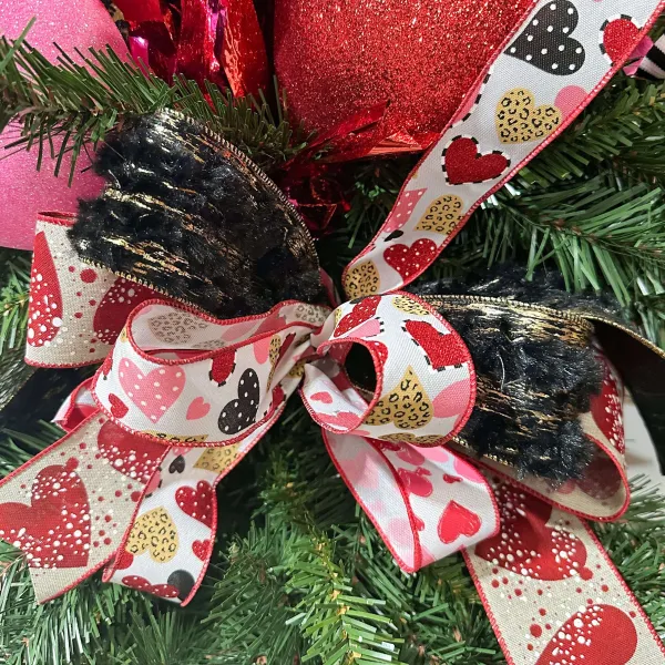 Ribbon^Farrisilk Golden Fleece Ribbon, Black 2.5"X10Yd