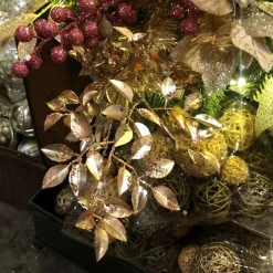 Floral^Mark Roberts Golden Leaf Spray, 28"