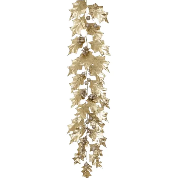 Table Decor^Mark Roberts Grand Holly Garland, 5.5'