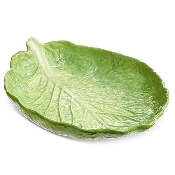 Spring^RAZ Green Cabbage Tray, 14"