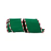 Ribbon^Reliant Ribbon Green Candy Cane Edge Ribbon, 4" X 5Yd
