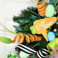 Floral^Liberty Floral Green Gingham Egg Pick