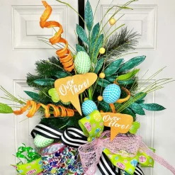 Floral^Liberty Floral Green Gingham Egg Pick