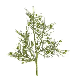 Floral^Direct Export Co. Green Glitter Berry Pine Spray