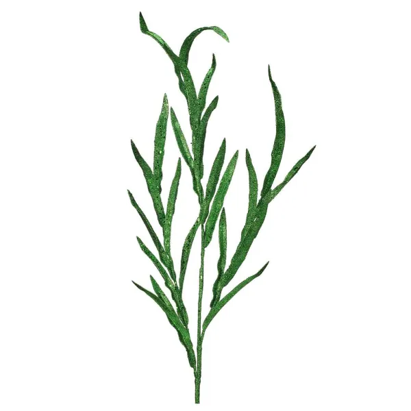 Mardi Gras^Regency Green Glitter Blade Grass Spray