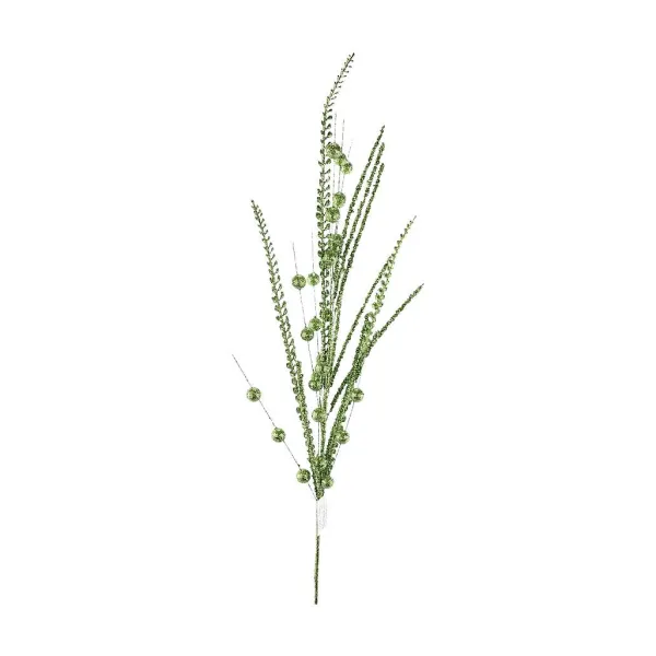 Sprays^Direct Export Co. Green Glitter Leaf Ball Spray