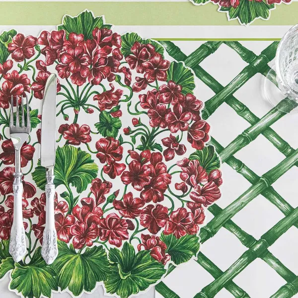 Party Diy^Hester & Cook Green Lattice Placemat Sheets