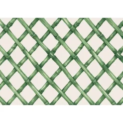 Spring^Hester & Cook Green Lattice Placemat Sheets