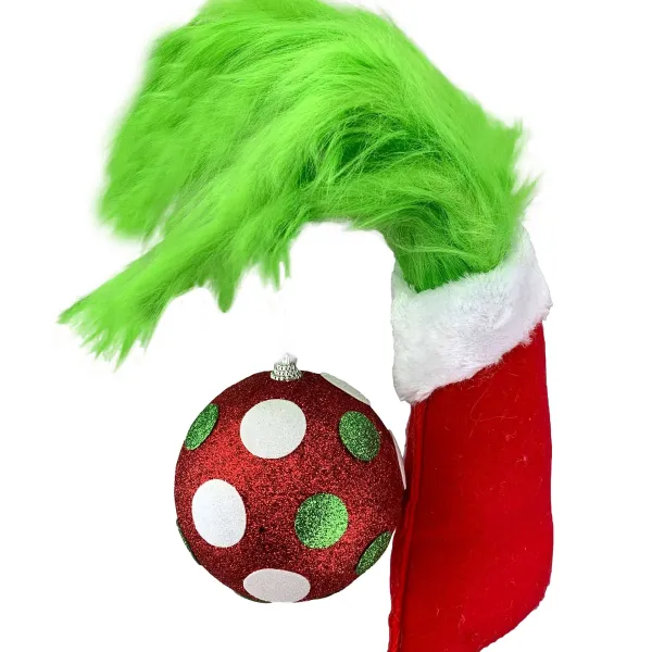 Floral^Liberty Floral Green Monster Furry Hand Pick