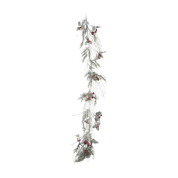 Garlands^Direct Export Co. Green Natural Frosted Pine Berry Garland