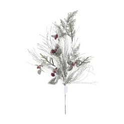 Floral^Direct Export Co. Green Natural Frosted Pine Berry Spray