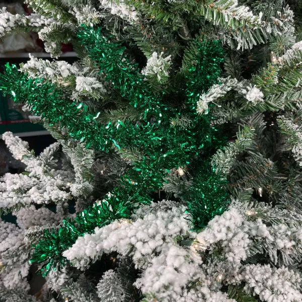 St. Patrick's Day^RAZ Green Tinsel Spray