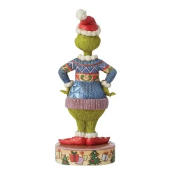 Figurines^Department 56 Grinch Wearing Ugly Sweater Figurine, Dept. 56 Village