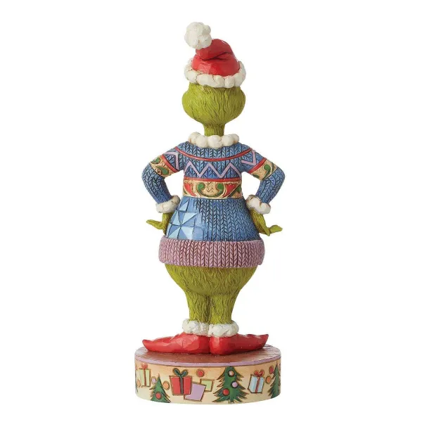 Focal Points^Department 56 Grinch Wearing Ugly Sweater Figurine, Dept. 56 Village