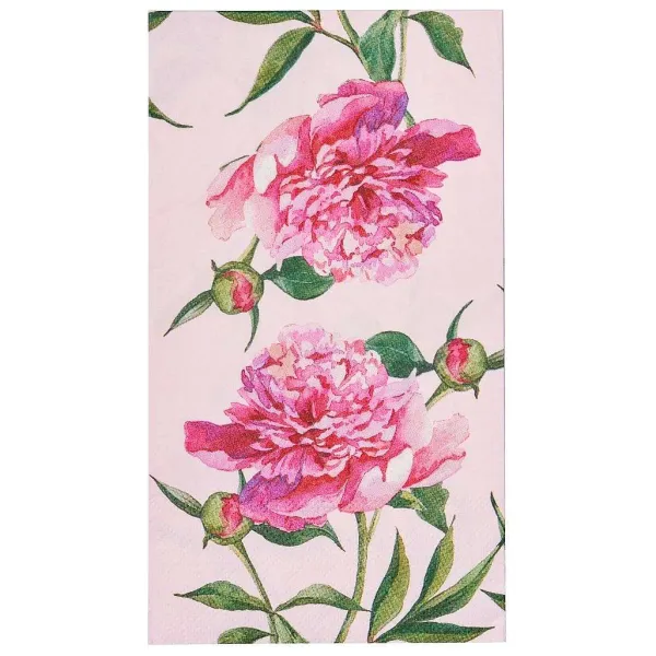 Spring^Sophistiplate Guest Towel, Pink Peonies