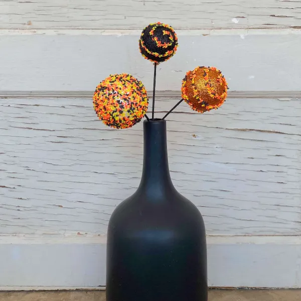 Floral^Liberty Floral Halloween Cake Pop Sprinkle Pick