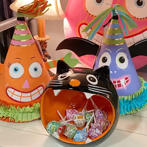 Table Decor^Glitterville Halloween Party Hat By