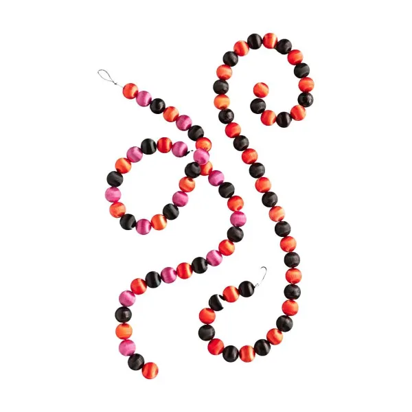 Table Decor^Glitterville Halloween Silk Ball Garland By , Large