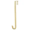 Door Decor^K&K Interiors Hammered Shiny Gold Wreath Hanger