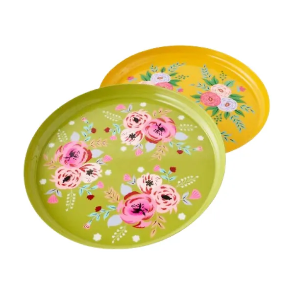 Kitchen & Dining^180 Degrees Hand Painted Floral Tray