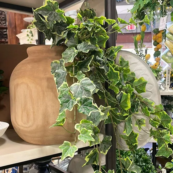Faux Plants^CRI Hanging Ivy Varigated, 28"