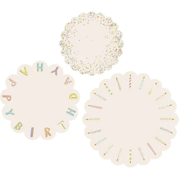 Kitchen & Dining^Hester & Cook Happy Birthday Serving Papers