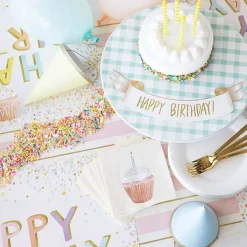 Celebrate Birthday^Hester & Cook Happy Birthday Sprinkle Placemat Sheets