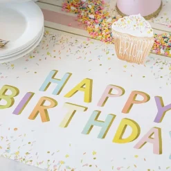 Party Diy^Hester & Cook Happy Birthday Sprinkle Placemat Sheets