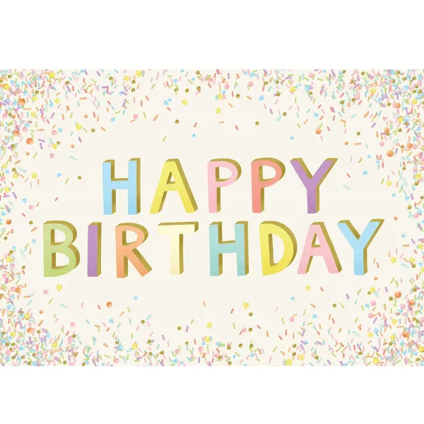 Party Diy^Hester & Cook Happy Birthday Sprinkle Placemat Sheets