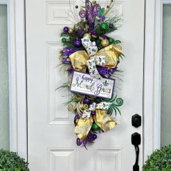 Mardi Gras^Craig Bachman Happy Mardi Gras Glitter Sign