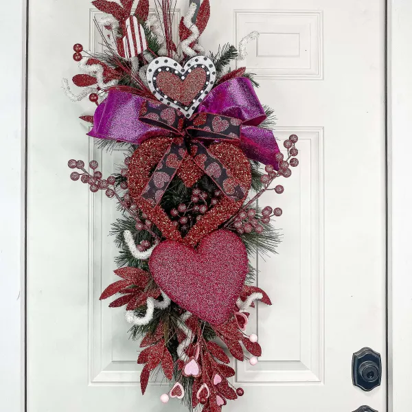 Floral^Liberty Floral Heart Ball Spray