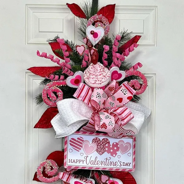 Floral^Liberty Floral Heart Cupcake Pick